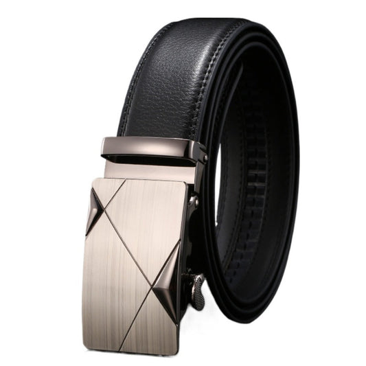 Premium Cowhide Leather Belt with Classic Buckle