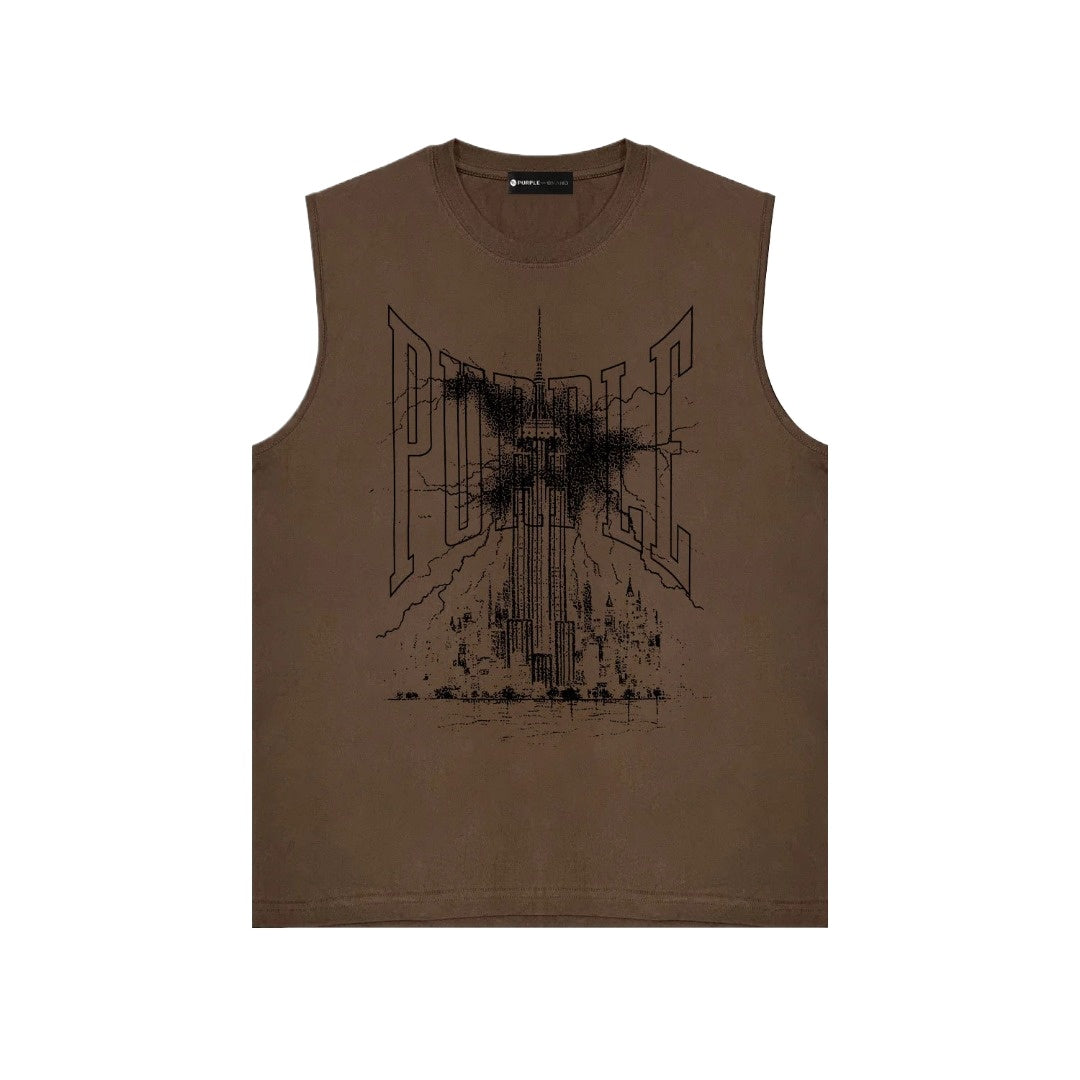 Sleeveless T-shirt Vest