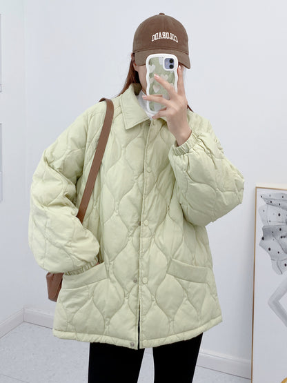 Down Jacket Women's Clothing Light Thin Loose Autumn and Winter