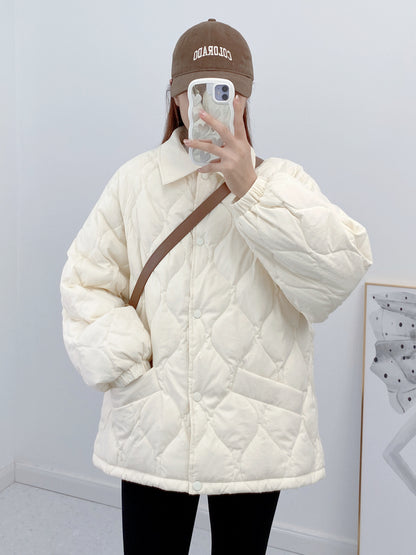 Down Jacket Women's Clothing Light Thin Loose Autumn and Winter