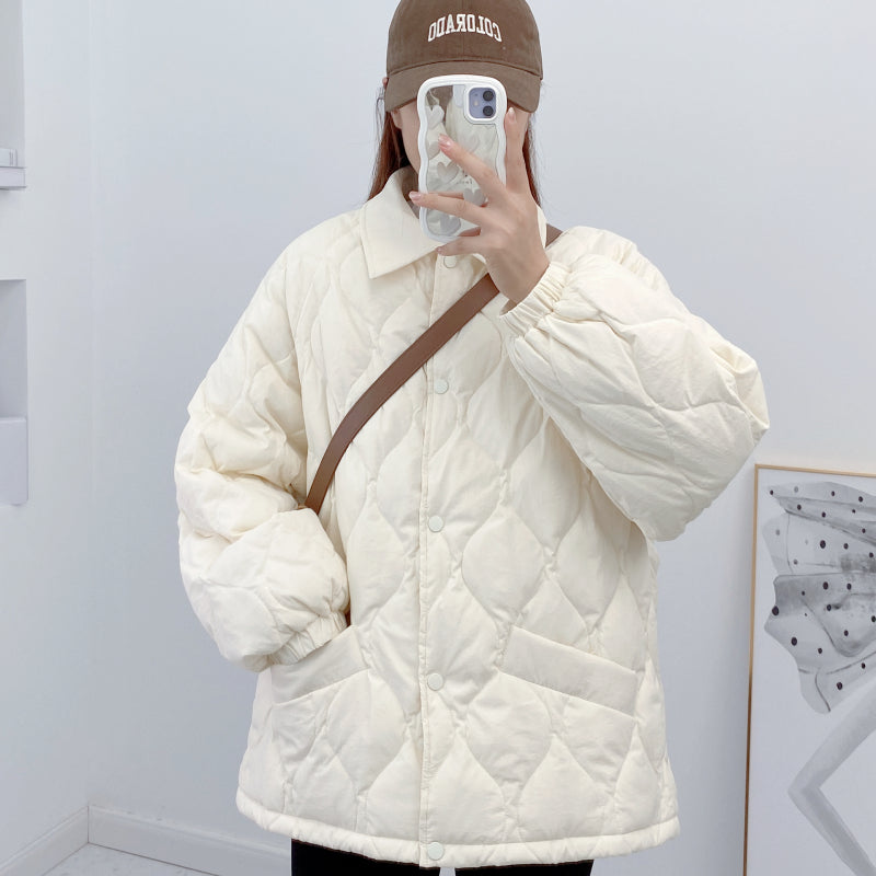 Down Jacket Women's Clothing Light Thin Loose Autumn and Winter