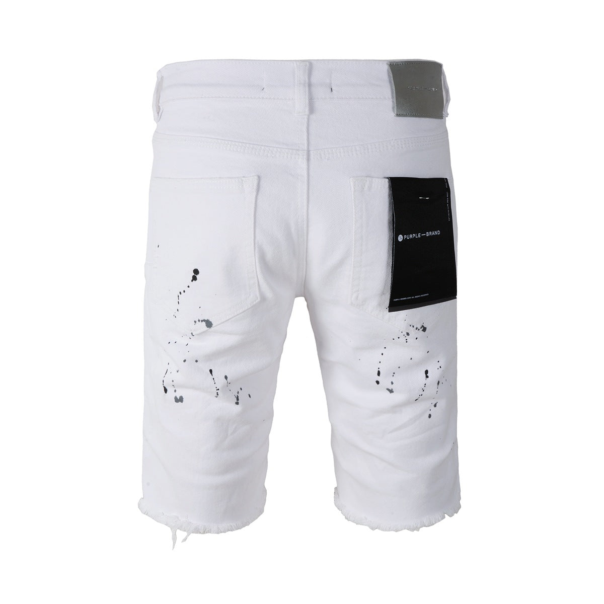 The New Jeans Mens Personality Trend Fashion Hole White Jean Shorts