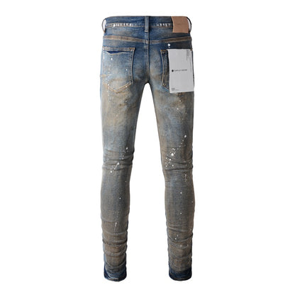 Make Old New Mens Personality Fashion Jeans