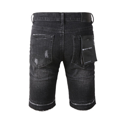 Fashionable Black Jean Shorts 5083 Featuring a Contemporary Fit