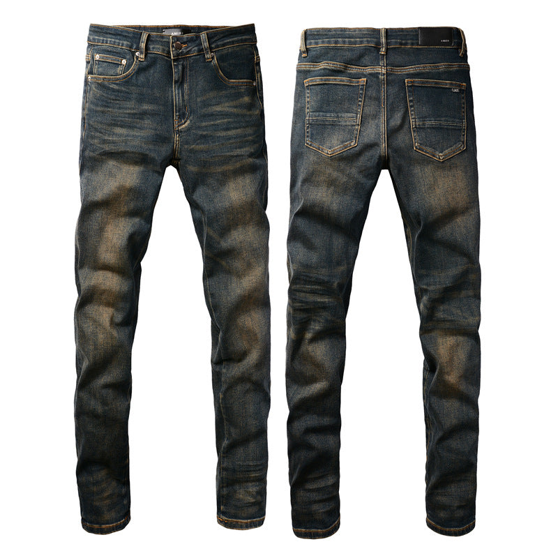 Chic Black Distressed Denim 8831 with Whisker Wash and Stylish Rips