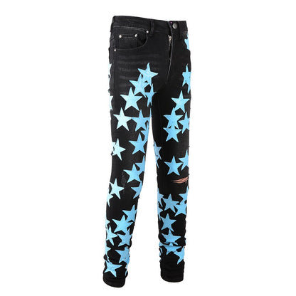 896 High Street Sticky Star Trend Jeans High Craft Elastic Slim High Street Jeans