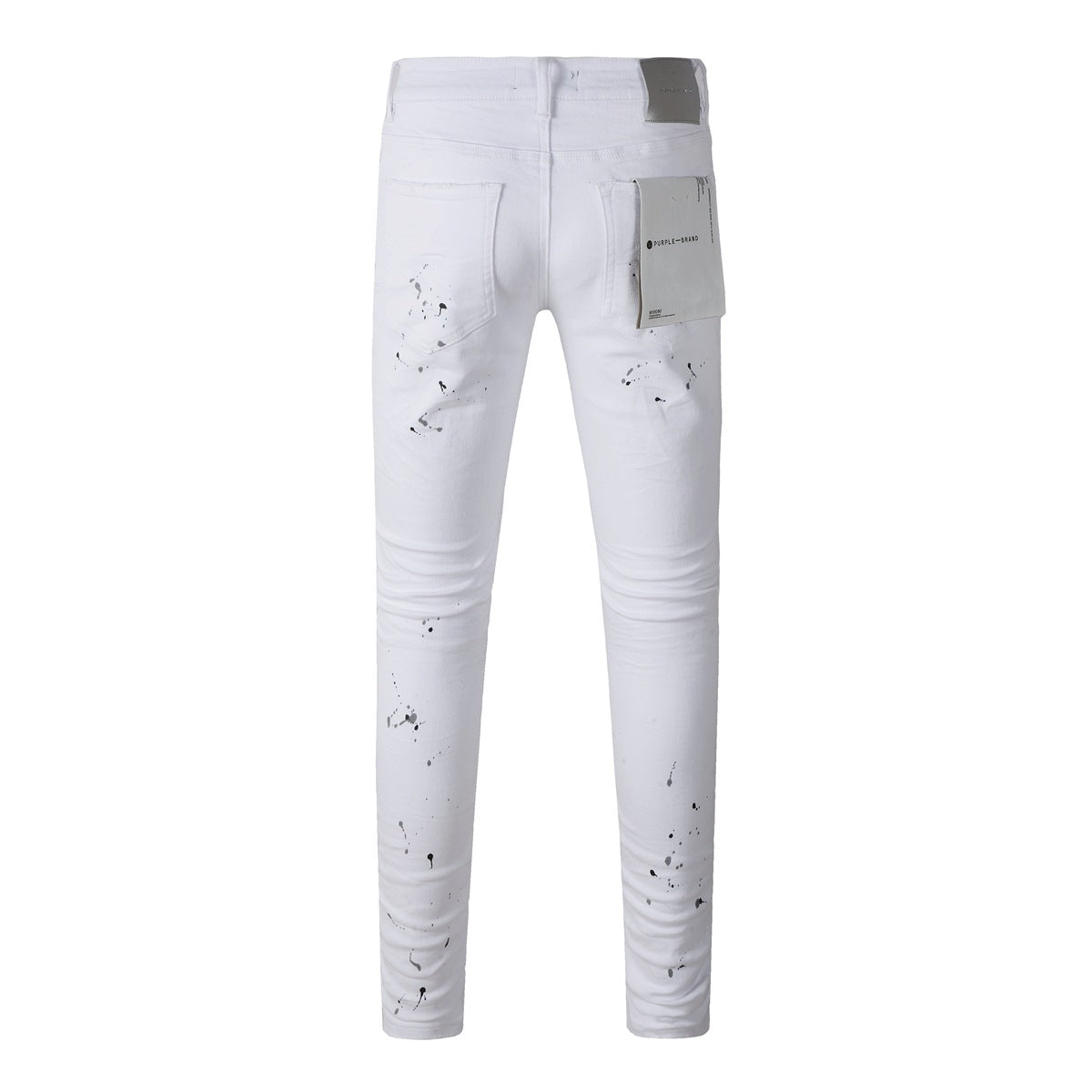 White Ink Spot Vintage Personality Fashion Ripped Jeans