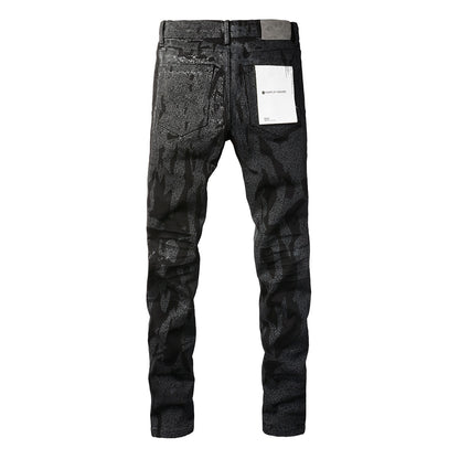 Jeans Coating Texture Personalized Fashion Trend High quality pants