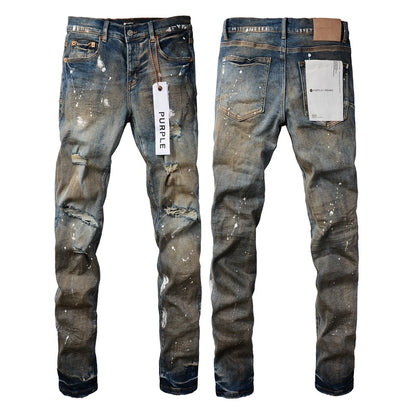 Make Old New Mens Personality Fashion Jeans