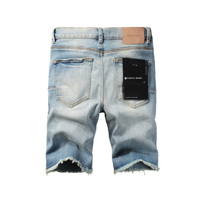 Trendy Blue Denim Shorts 5016 Featuring a Modern Cut Perfect for a Stylish Summer Wardrobe