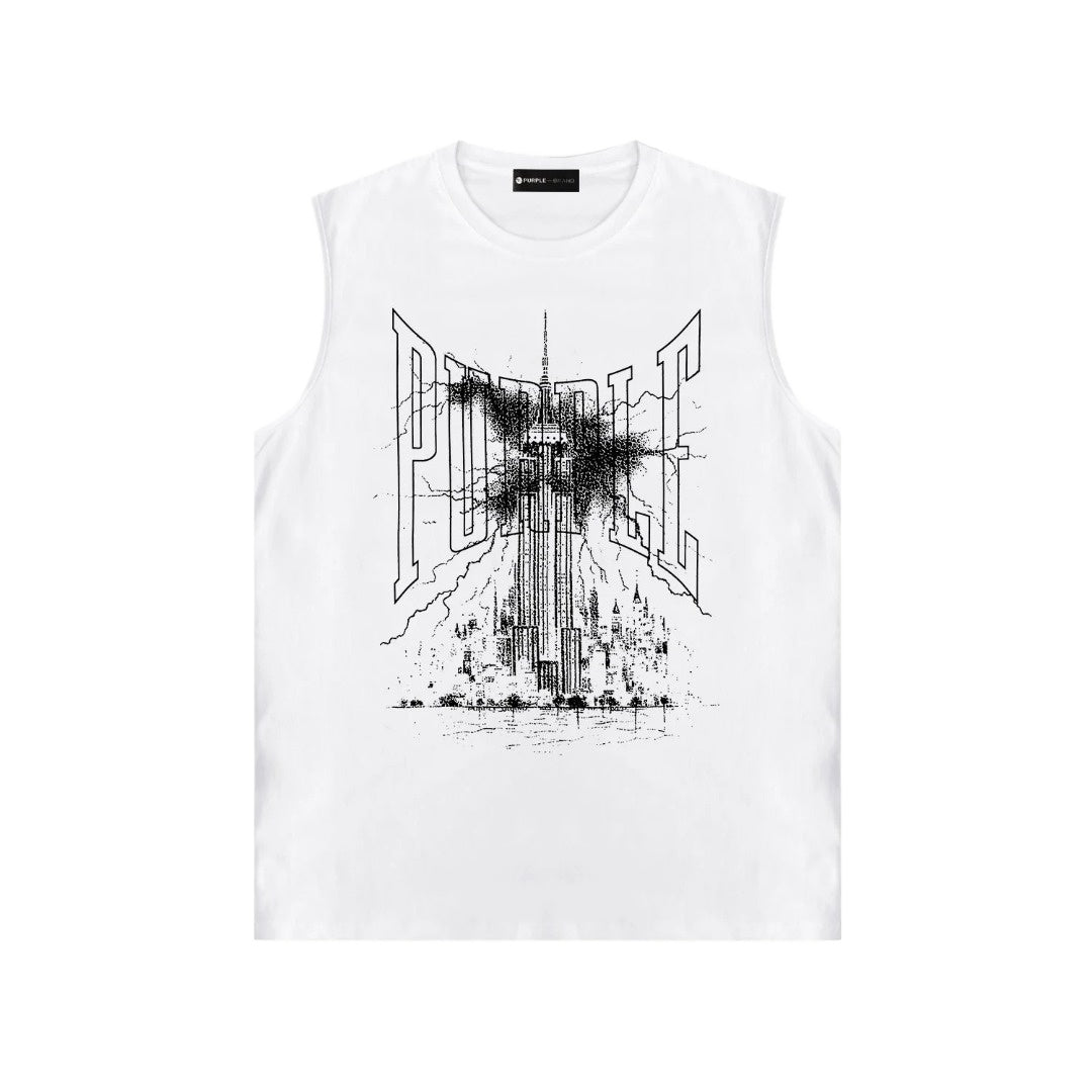 Sleeveless T-shirt Vest