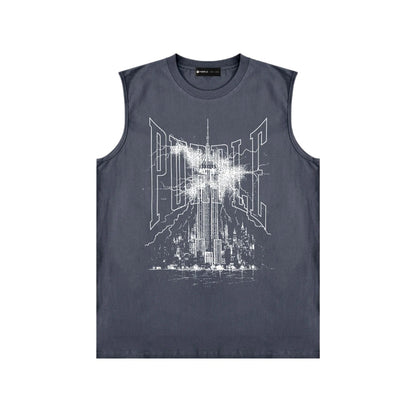 Sleeveless T-shirt Vest